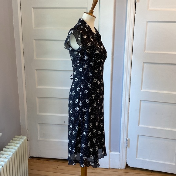 Speechless Black Dress with White Cats, Size 7 - Picture 11 of 16